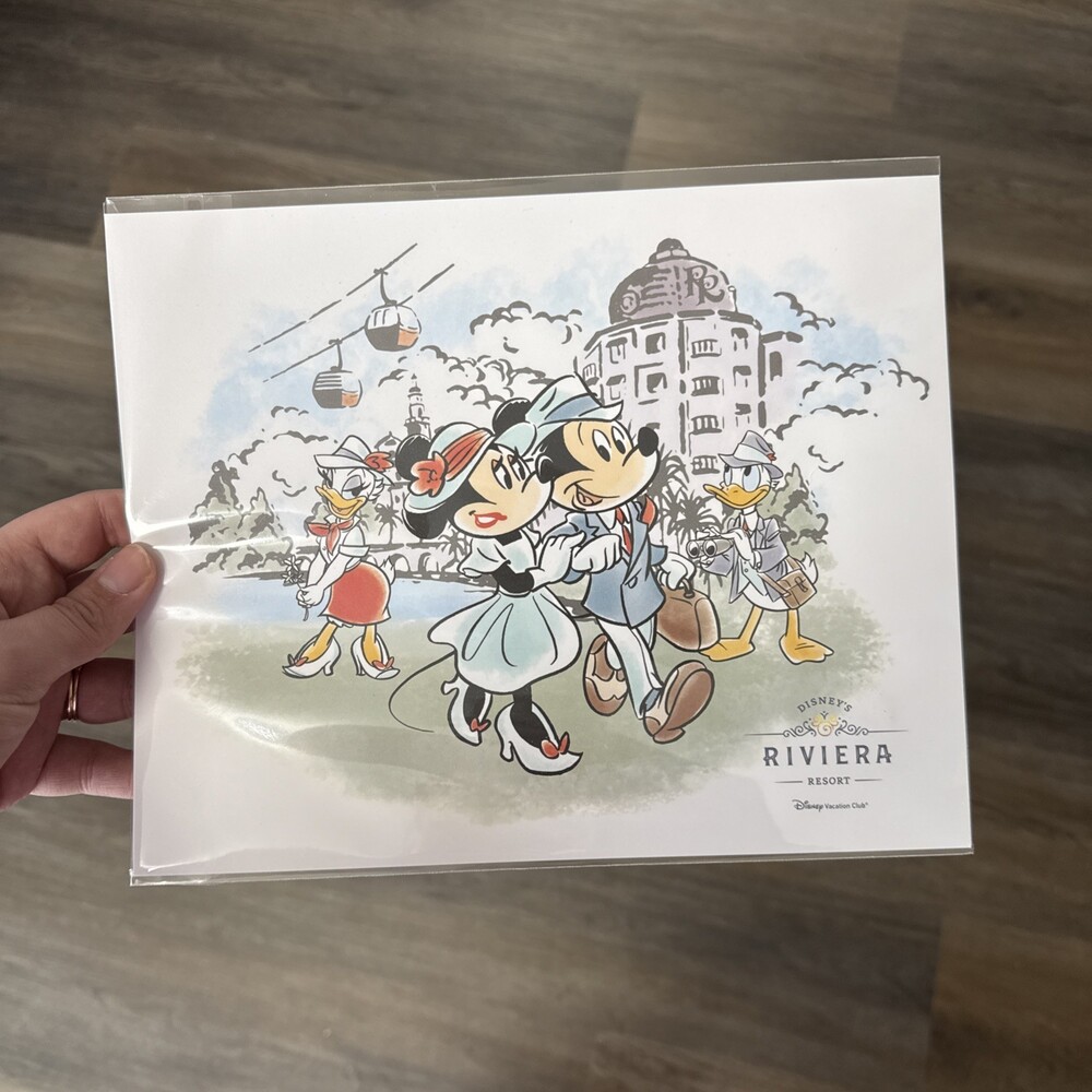 Disney Riviera Resort Lithograph DVC Vacation Club